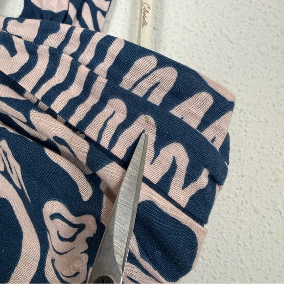 Cleobella Zola Maxi Dress Isla Print Halter Vacation Linen Blend Sz Medium - Picture 7 of 14